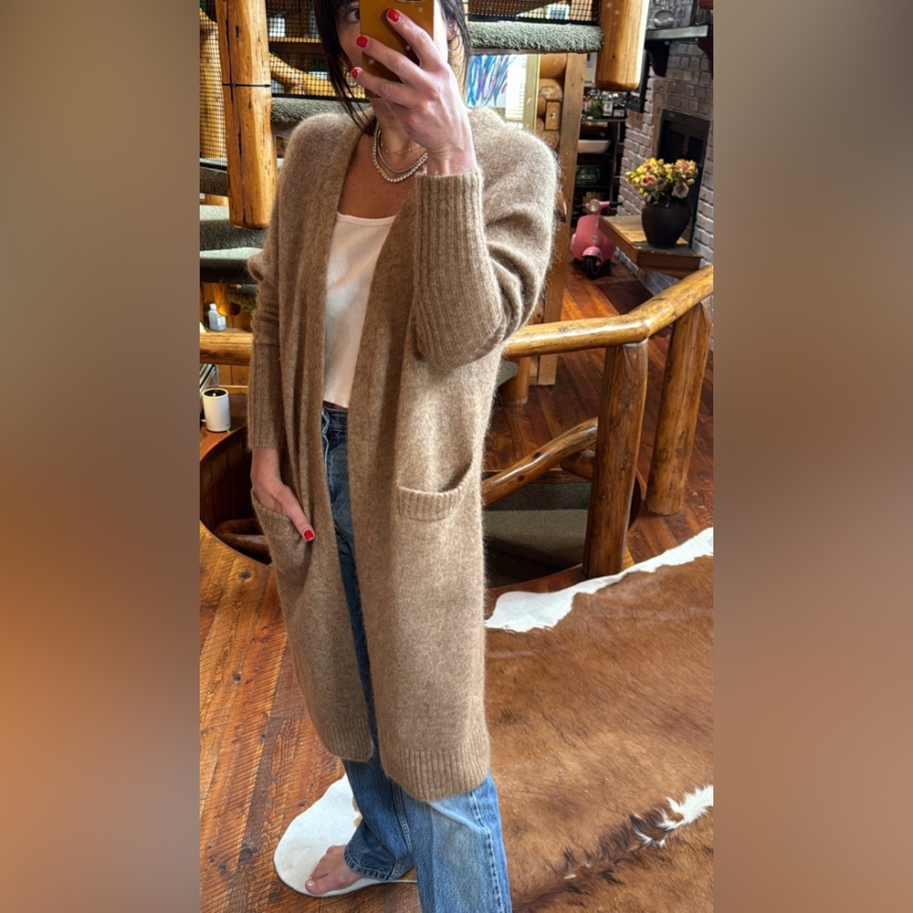 Acne Mohair Long Sweater Cardigan